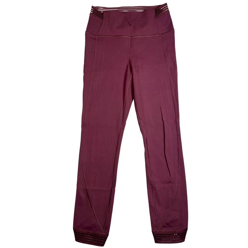 Lululemon Find Focus 7/8 Tight Women's 6 Arctic Plum Mesh Luxtreme Leggings Gym